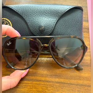 Ray Ban Havana Brown Aviator sunglasses gently used